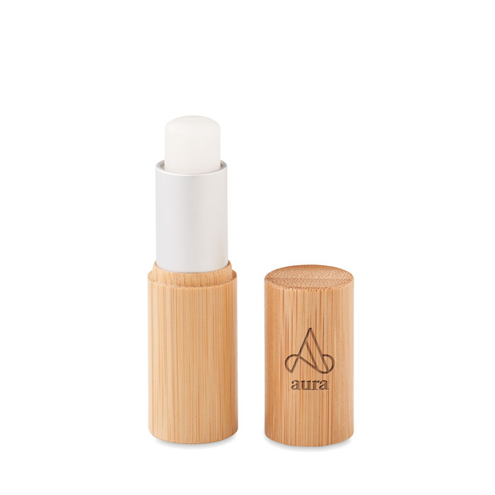 Lip balm in bamboo stick